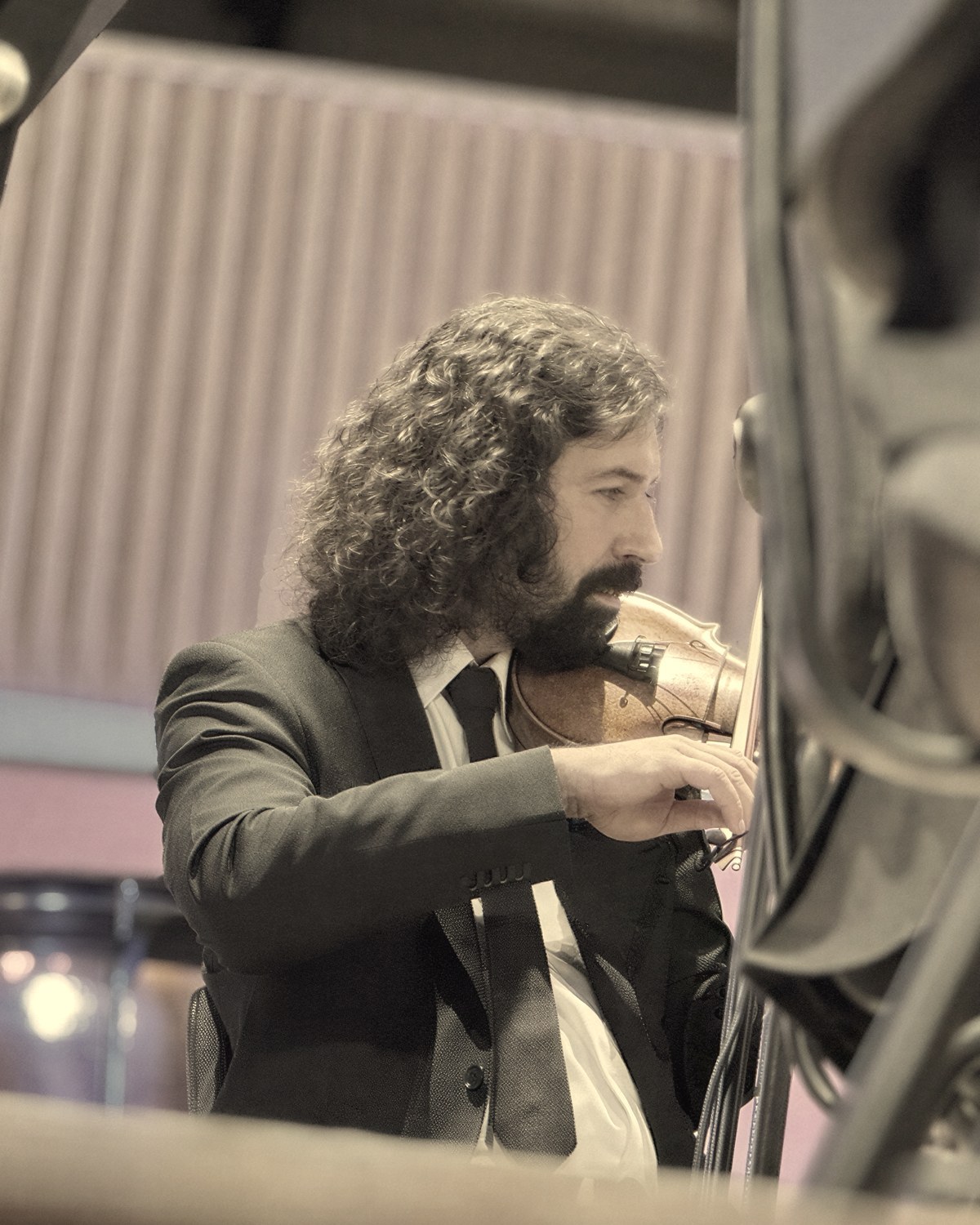Violinist Dan Mihai Ilea performing live in concert